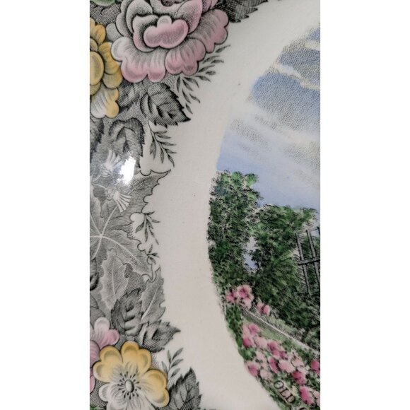 Adams Old English Staffordshire Ware Cape Cod Plate Windmill Decorative Plate - Picture 9 of 13